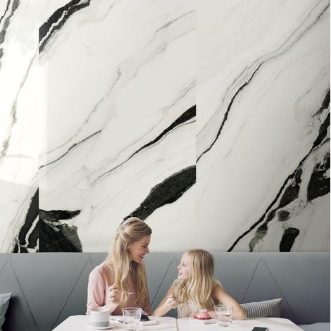 Carrelage Effet Marbre THE ROOM 60x120 cm Panda White (1/3)