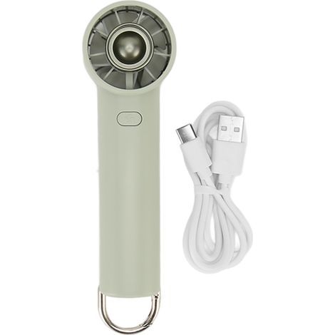 Mini ventilateur portable USB rechargeable, prise confortable, léger, mignon, pour maison extérieur voyage (1/5)
