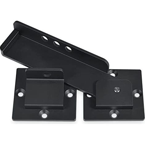 Loquet de portail rabattable de 19,1 cm avec trou de cadenas, loquet de porte réglable en alliage d'aluminium robuste de 4 mm pour porte coulissante et battante, portail extérieur, cl (1/5)
