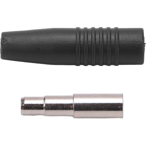 4-mm-Bananenstecker (weiblich), vernickelter Reinkupferstecker, elektronische Messspitzen, Messzubehör, schwarz, Set (1/5)