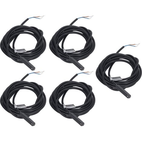 5 pièces interrupteur à capteur magnétique inductif haute fréquence ABS 2 fils NO 100mA AC DC 5-240V (1/5)
