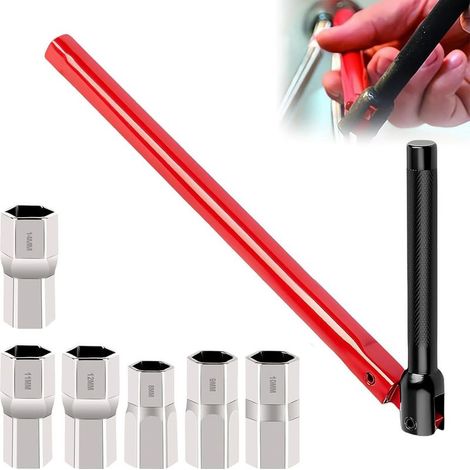 Clé pour Robinet Set, 13 mm à Angle Droit Clé à Écrou pour Robinet, 8-14 mm Clé D'installation de Robinet, Clé de Robinet sur Pied en Acier Carbone, pour Robinets Réparer (1/5)