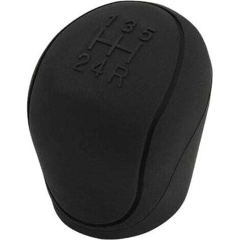 [NON UTILIZZATO] pezzo (nero) Copri pomello del cambio universale per auto, in morbido silicone, per cambio automatico a 5 marce, antiscivolo, colorato