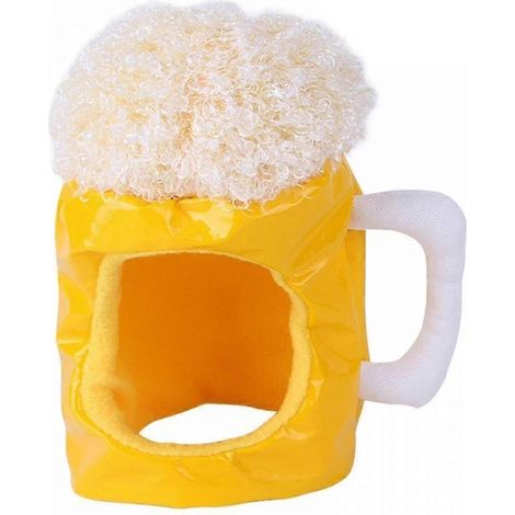 Filiyano-Chapeau mignon pour animaux de compagnie, cache-cou et cache-oreilles, casquette pour chope de bière, accessoire de déguisement pour fête (1/5)