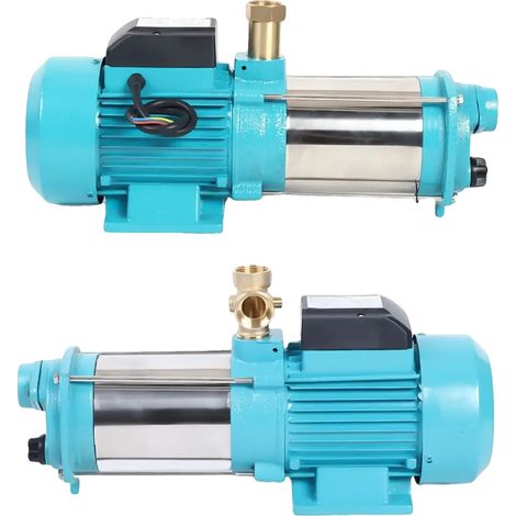 Zentrifugalpumpe, 1300W Leistung, 4000 L/H Durchflussrate, 220V, Cyan, EU (1/2)
