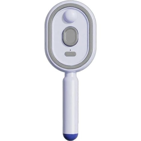 Brosse à cheveux vapeur électrique avec brumisateur d'eau, réduit les frisottis, antistatique, portable et sans fil, démêlante et douce pour les cheveux, violette (1/5)