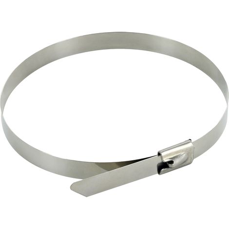 Schwaiger Edelstahl-Kabelbinder 7,9 x 250 mm 10 Stück Solarenergie-Zubehör (1/5)