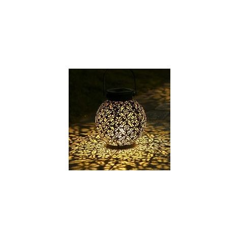 Lanterne Solaire, LED Lampe lanterne extérieure, Etanche IP44, Sans fil Rechargeable pour Garden Patio Courtyard Extérieur [Classe énergétique A+] [Classe énergétique A+] (1/5)