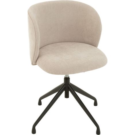 Chaise Pivotante Design "Gena" 56cm Beige (1/5)