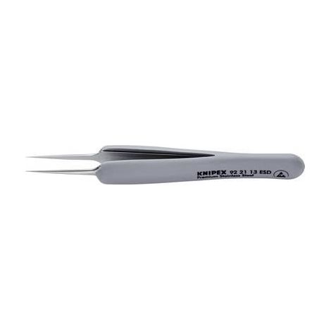 KNIPEX 92 21 13 ESD Pinzetta di precisione con impugnatura in gomma ESD  112 mm