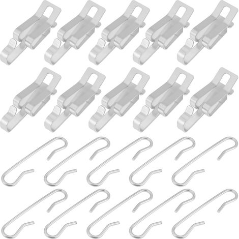 Lot de 90 clips de toit pour suspendre des lumières extérieures, 44 x 13 x 12,6 mm, 47 x 10 mm (1/5)