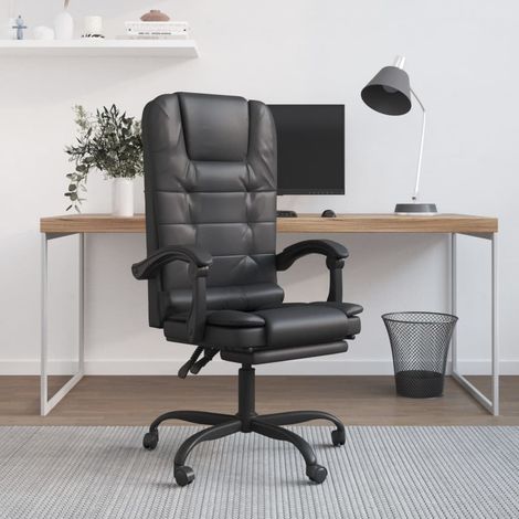 Fauteuil de massage inclinable de bureau Noir Similicuir (1/5)