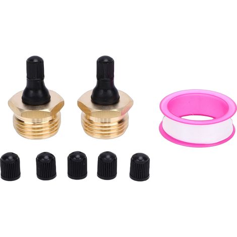 Outil pour préparer les camping-cars à l'hiver, valve d'air Schrader de rechange, adaptateur de prise de ventilateur en laiton, pour camping-cars, remorques et arroseurs automatiques. (1/5)