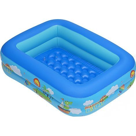 Piscine Enfant,Piscine Gonflable Carré,Pataugeoire Gonflable,Piscine Pataugeoire,Pataugeoire Carré,Piscine Gonflable Enfant,Piscine d'eau pour Enfants Intérieur et Extérieur (1/5)