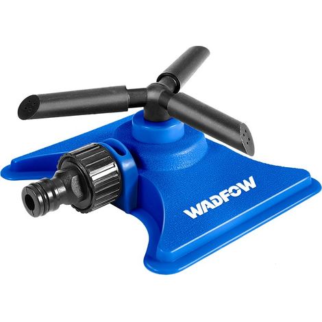 Aspersor de plástico giratorio WADFOW de 3 brazos, resistente y fácil de instalar