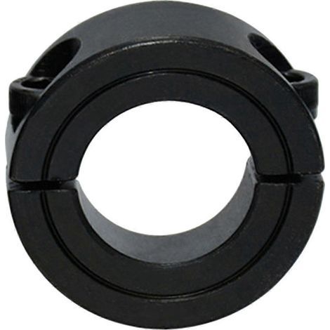 Stahlwellenklemme, Sicherungsring, Schraube, Wellennutring – 3,40 x 3,40 x 1,30 cm – Schwarz (1/4)