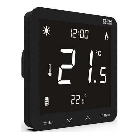 Tech ST-297 v3 regolatore di temperatura nero elegante