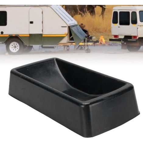 Cale à Roue pour Jack de RV, Chock Stabilisateur 9 Inch à Drainage, Dock Roue Caster en Caoutchouc Nitrile Premium (1/5)