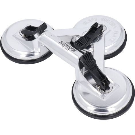 Ventouse de levage triple à ventouses 170kg force horizontale pour verre marbre carrelage miroir usage intensif (1/5)