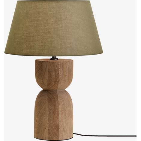 Lámpara de mesa en madera de mango Diniz SKLUM       