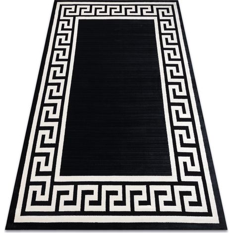 Carpet PEARL 51327H black - Frame, Greek exclusive, structural black 192x290 cm (1/5)