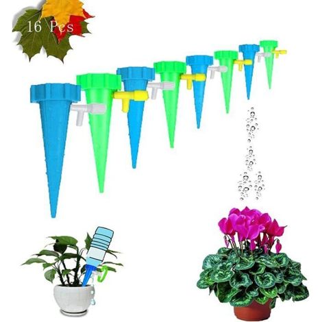 Drip Irrigation Kit, 15-Piece Set with Adjustable Flow Control Valves for Indoor and Outdoor Gardens.