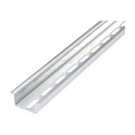 HellermannTyton Plaque en acier galvanisé pour rail DIN 2000 mm