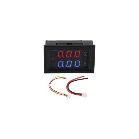 Digitales Voltmeter, Amperemeter, Spannungsprüfer, Stromdetektor, LED-Stromanzeige, Gleichstrommessgerät 0–100 V 10 A