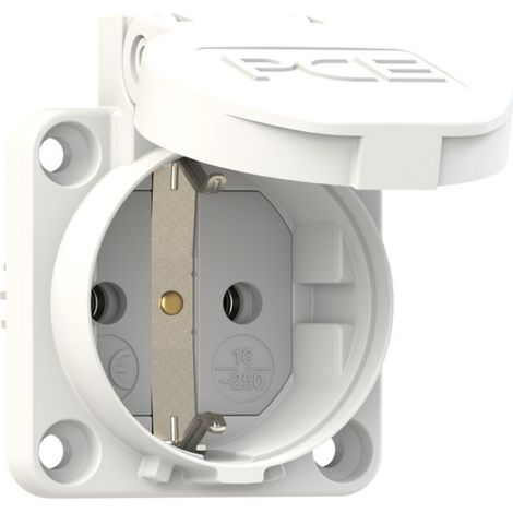 PCE 105-0ww  Anbau-Steckdose   IP44 Weiß