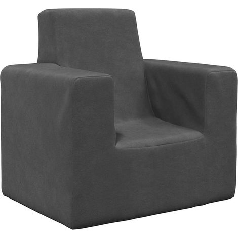 Canapé pour enfants-Sofa pour enfants Anthracite Peluche douce 397477 (1/5)