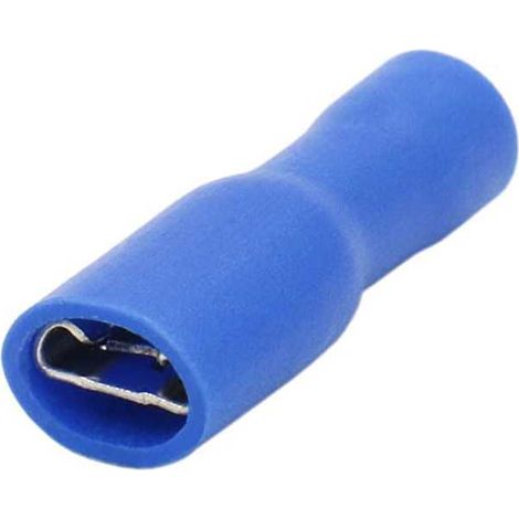 Cosse de câble Femelle 4,8x0,8 isolees Bleu à Drapeau