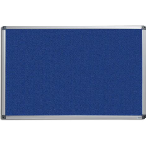 Filz-Pinnwand mit Aluminium-Rahmen Blau 150 x 120 cm (1/5)