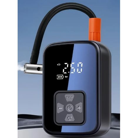Pompa ad aria elettrica senza fili 4 in 1 (150 PSI, 4000 mAh) - Gonfiatore portatile per pneumatici con monitoraggio della pressione e arresto automatico per auto e palloni (1/3)