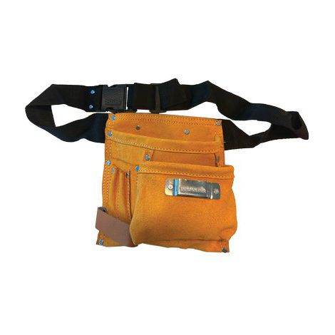 BORSA CARPENTIERE 2 TASCHE + PORTA MARTELLO EFFE  CROSTA BOVINA + CINTA