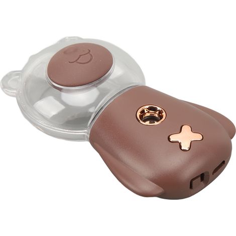 Vaporisateur Nano Mist en forme d'ourson mignon, humidificateur USB 300 ml, brumisateur facial hydratant avec minuterie, marron (1/5)