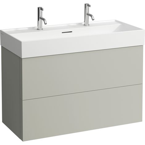 LAUFEN KARTELL Waschtischunterbau, 2 Schubladen, 985x450x600mm, (1/5)