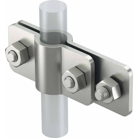 OBO Bettermann Collier de raccordement pour prise de terre OMEX 20mm acier inoxydable, inoxydable A2 1.4301, 5001366 (1/2)