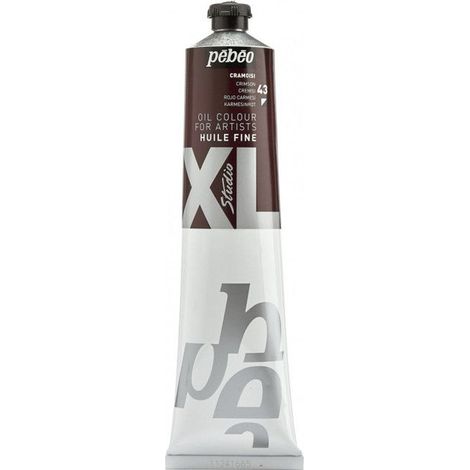 Huile Fine - Pébéo - Studio XL - Tube Cramoisi 200 ml - Couleurs vives et intenses - Séchage rapide