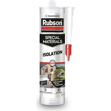Rubson Special Material,Joint fenêtre Isolation,Cartouche 280ml,Transparent (1/5)
