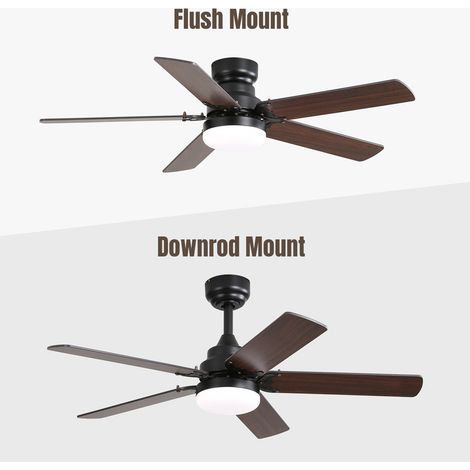 Ventilatore piccolo con luce, telecomando,  106,6 cm, pale bicolori
