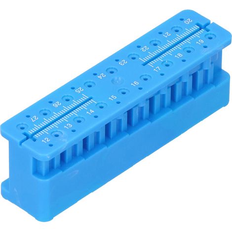 Support pour bloc de mesure endodontique dentaire, règle de mesure pour blocs de limes endodontiques (1/5)