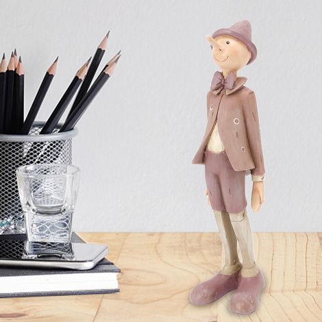 Pinocchio-Figur aus Kunstharz für Heimdekoration, Bastelarbeiten und als Geschenk (1/5)