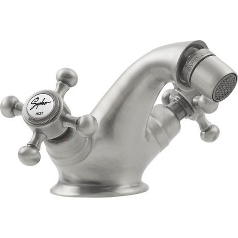 ANTEA Mitigeur de bidet avec vidage, nickel brossé