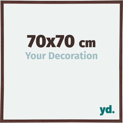 yd. - Cadre photo 70x70 - Brun - Plastique - Annecy