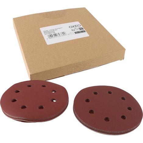 Lot de disques abrasifs diamètre 180mm - 10 disques grain 220 et 10 disques grain 400 - disques pour ponceuse murale OXEO