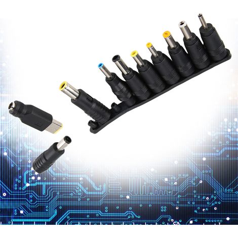 10 Stück universelle 5,5-mm-Stromanschlüsse für Laptops und PCs – Multifunktionales Netzteil