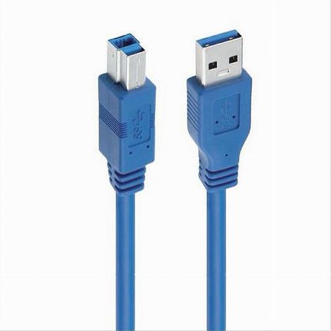 TRADE SHOP - Cavo Stampante Usb Bm3.0 3 Mt Rinforzato Resistente 4,80gbps/s Fotocamera F-bm07 - (1/5)