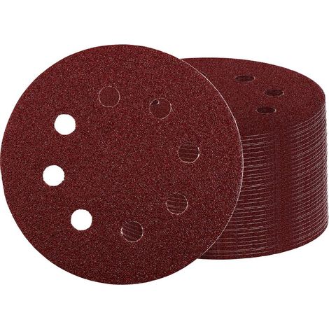 Einhell 492190 Papier abrasif pour ponceuse excentrique Grain 180 (Ø x H) 125 mm x 13 cm 100 pc(s) (1/4)