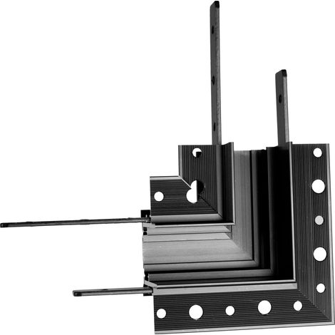 Staffa angolare 90° per binari MT0006/07 nera Maxlight (1/2)