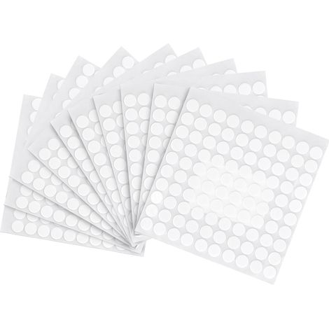 Ruban adhésif double face en mousse blanche, 10 mm x 1 mm (1/5)